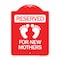 Signmission Blue Reserved Parking for New Mothers, Red & White Aluminum Sign, 18" x 24", RW-1824-24297 A-DES-RW-1824-24297 - alternate 1